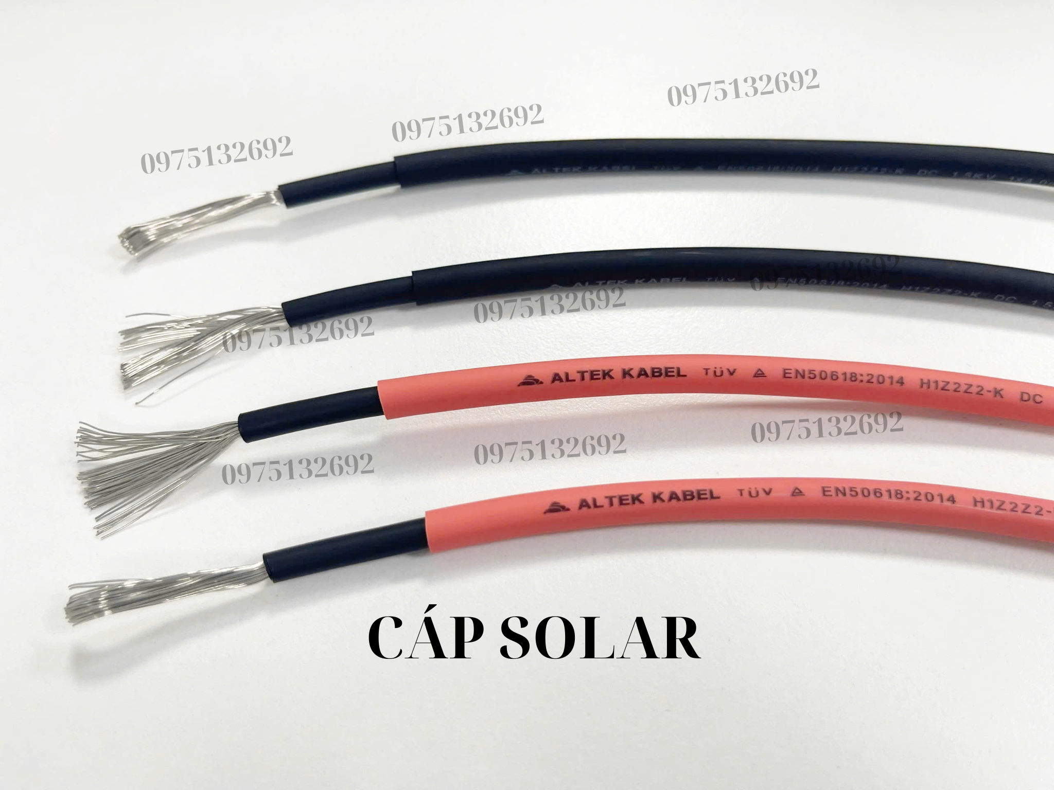 Cáp điện solar 4mm - Cáp điện mặt trời Altek Kabel
